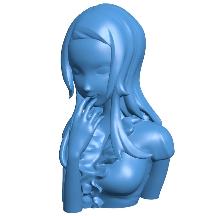 Woman - bust B010575 3d model file for 3d printer