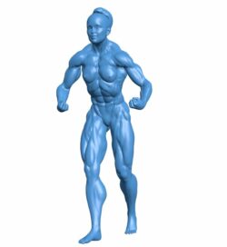 Woman exercising at the gym B010547 file 3d model for 3d printer