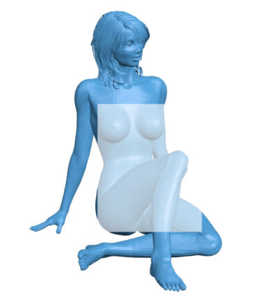Woman sitting B010688 3d model file for 3d printer