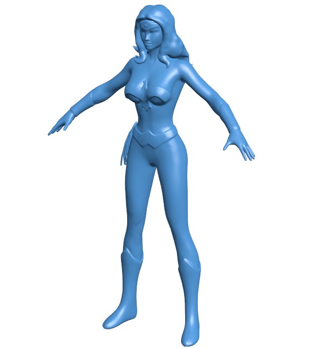 Wonder Woman B010639 3d model file for 3d printer