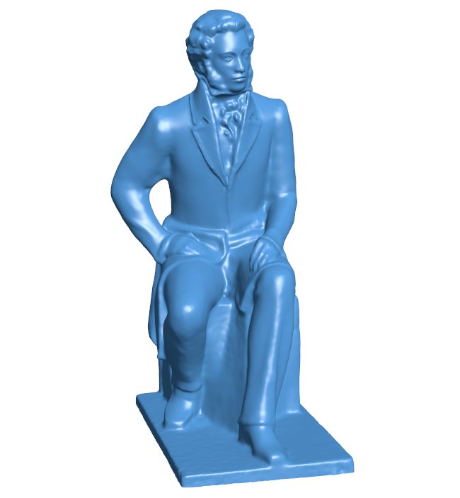 Alexander Pushkin at Art Park Muzeon, Moscow B010830 3d model file for 3d printer