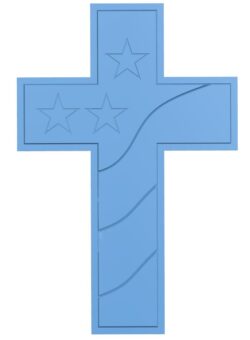 American cross T0008983 download free stl files 3d model for CNC wood carving