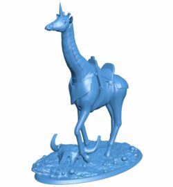 Armored Giraffe B010821 3d model file for 3d printer
