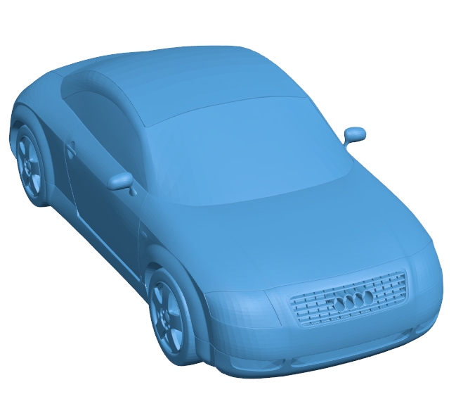 Audi TT car B010725 3d model file for 3d printer