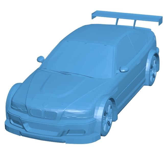 BMW M3 GTR car B010718 3d model file for 3d printer