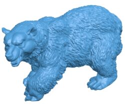 Bear sculpture B010720 3d model file for 3d printer