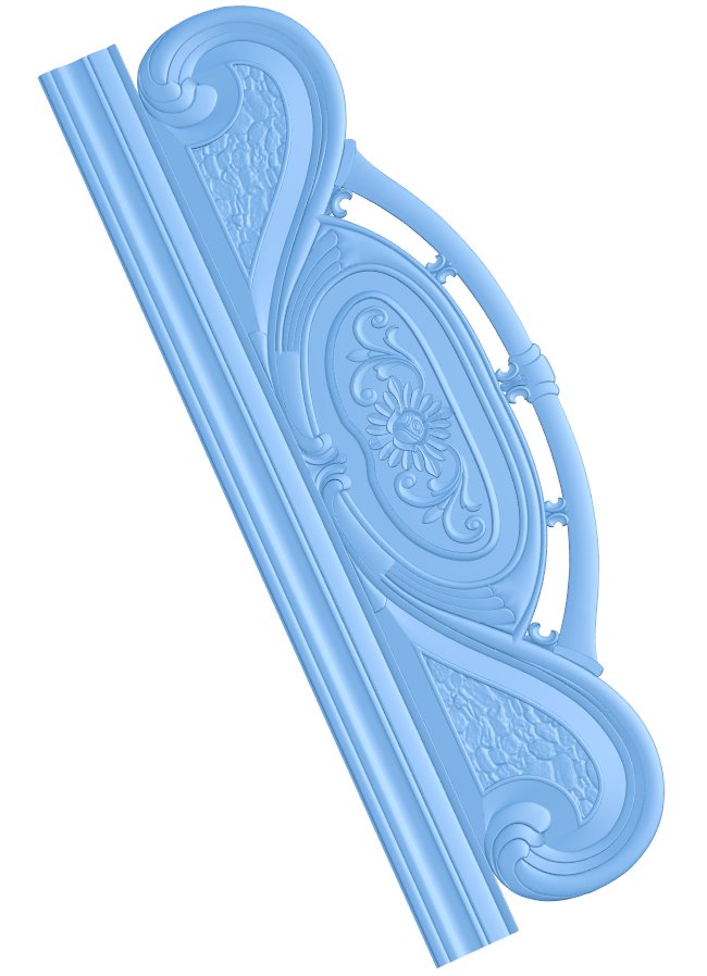 Bed frame pattern T0008865 download free stl files 3d model for CNC wood carving