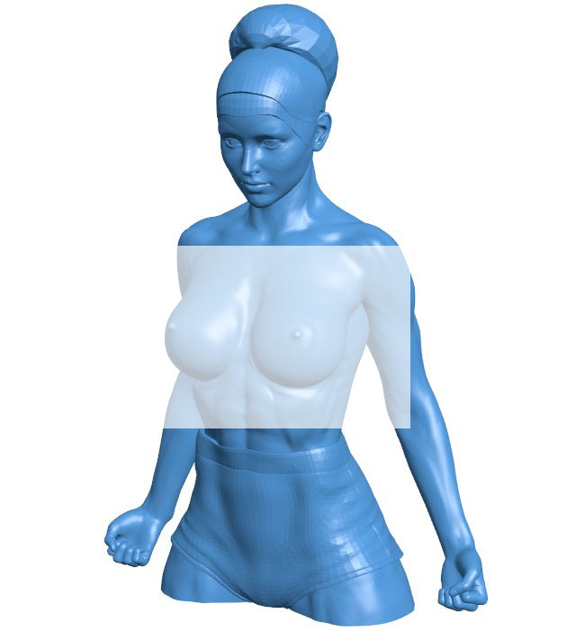 Blacksmith woman B010858 3d model file for 3d printer