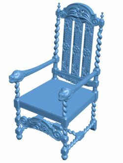 Chair T0008665 download free stl files 3d model for CNC wood carving