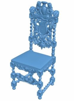 Chair T0008666 download free stl files 3d model for CNC wood carving