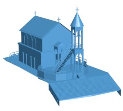 Church B010757 3d model file for 3d printer
