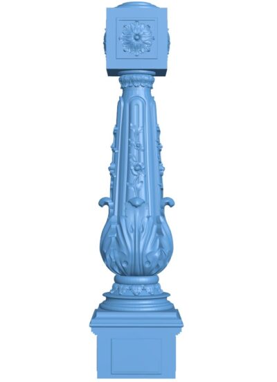 Column pattern T0008510 download free stl files 3d model for CNC wood carving