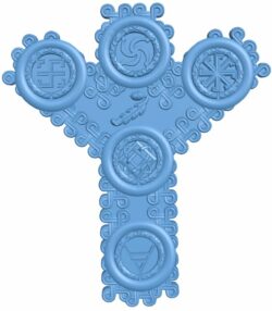 Cross pattern T0008517 download free stl files 3d model for CNC wood carving