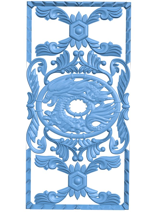 Door frame pattern T0008632 download free stl files 3d model for CNC wood carving