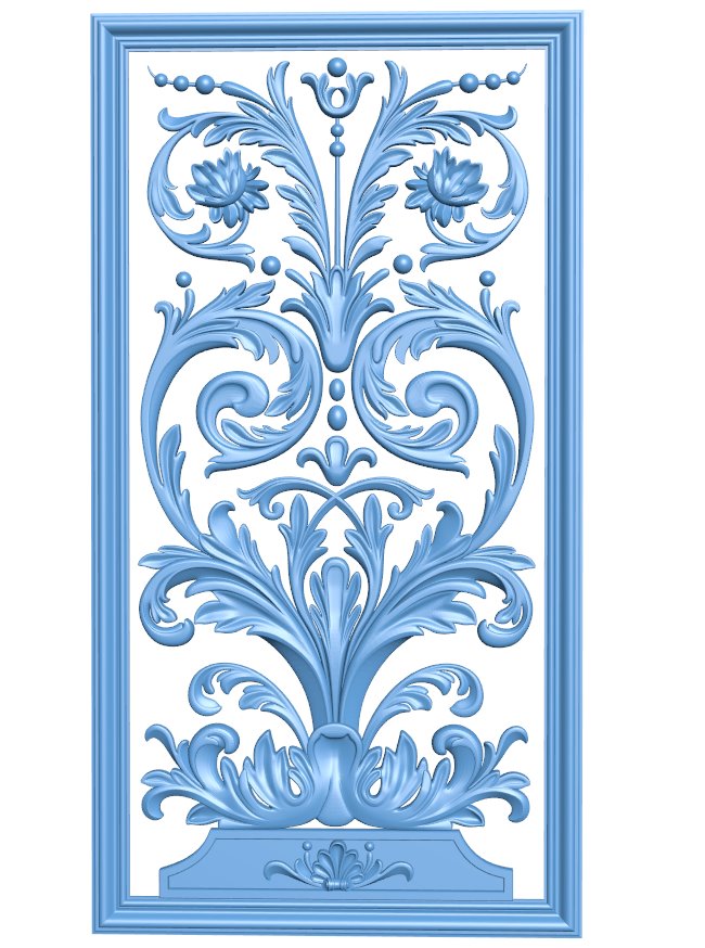 Door frame pattern T0008670 download free stl files 3d model for CNC wood carving