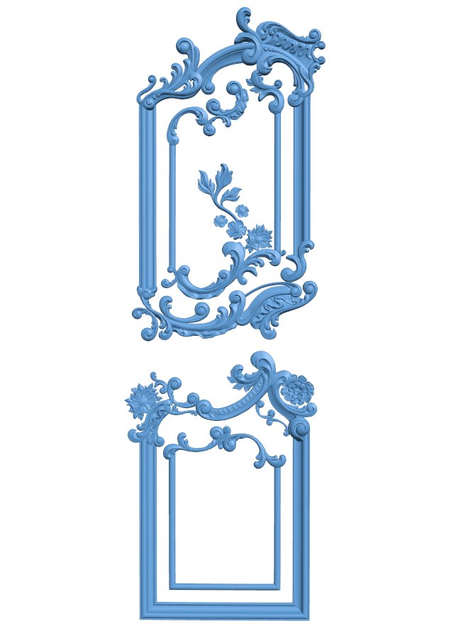 Door frame pattern T0008782 download free stl files 3d model for CNC wood carving