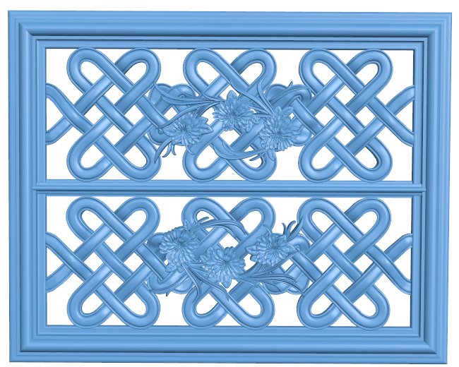 Door frame pattern T0008831 download free stl files 3d model for CNC wood carving