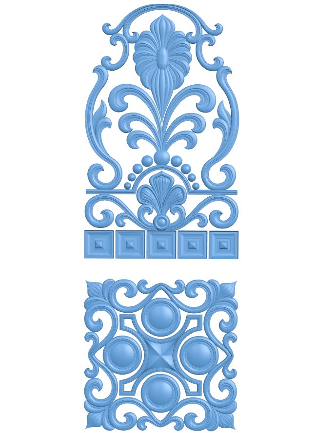 Door frame pattern T0008949 download free stl files 3d model for CNC wood carving