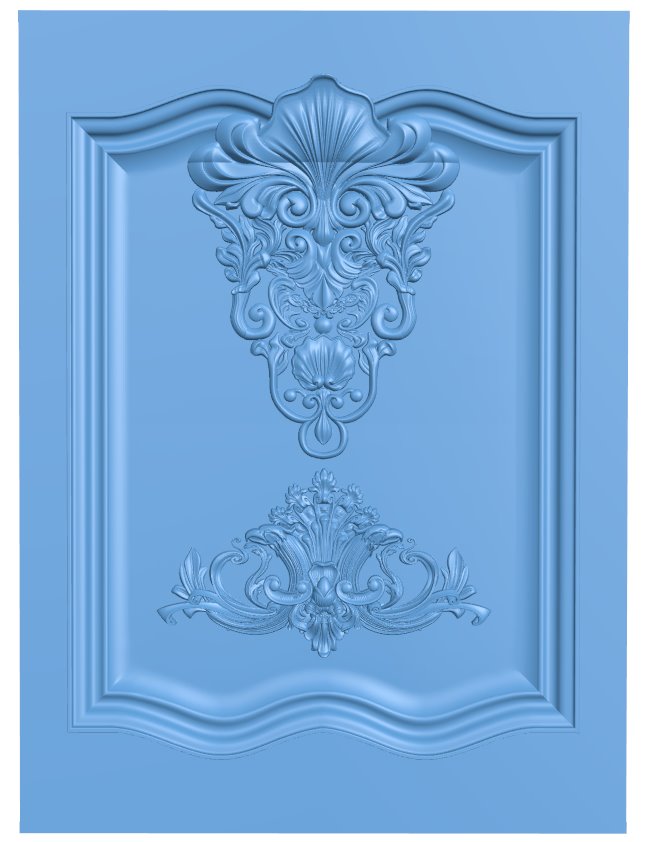 Door pattern T0008747 download free stl files 3d model for CNC wood carving