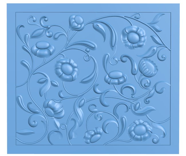 Door pattern T0008751 download free stl files 3d model for CNC wood carving