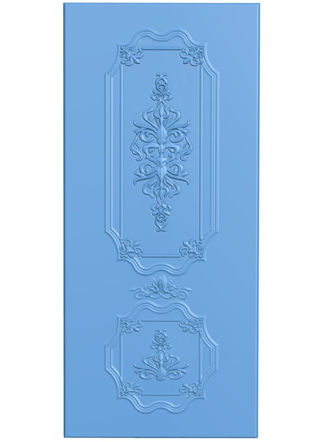 Door pattern T0008789 download free stl files 3d model for CNC wood carving