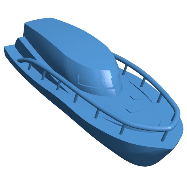 Fast boat B010861 3d model file for 3d printer