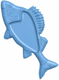 Fish tray T0008911 download free stl files 3d model for CNC wood carving