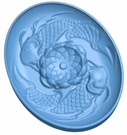 Fish tray T0008992 download free stl files 3d model for CNC wood carving