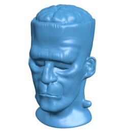 Frank zombie – head B010708 3d model file for 3d printer