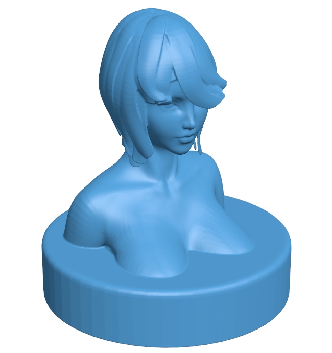 Girl bust B010763 3d model file for 3d printer