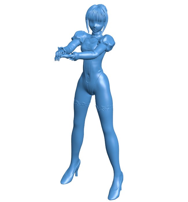 Girl is dancing B010824 3d model file for 3d printer