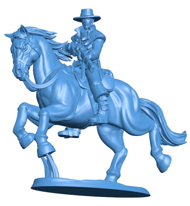 Hunter rider B010835 3d model file for 3d printer