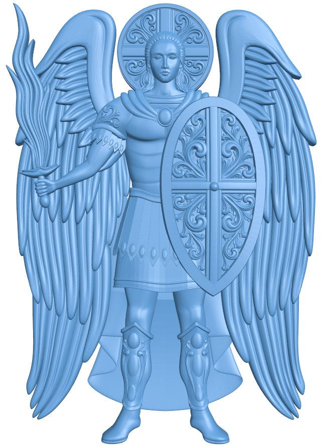 Icon of Archangel Michael T0008397 download free stl files 3d model for CNC wood carving