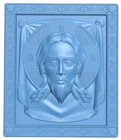 Icon of Jesus Christ T0008593 download free stl files 3d model for CNC wood carving