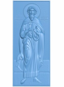 Icon of Saint Leonidas T0008594 download free stl files 3d model for CNC wood carving
