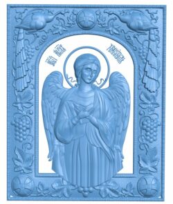 Icon of angel T0008556 download free stl files 3d model for CNC wood carving