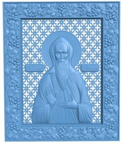 Icon of the Holy Blessed Prince Oleg Bryansky T0008892 download free stl files 3d model for CNC wood carving