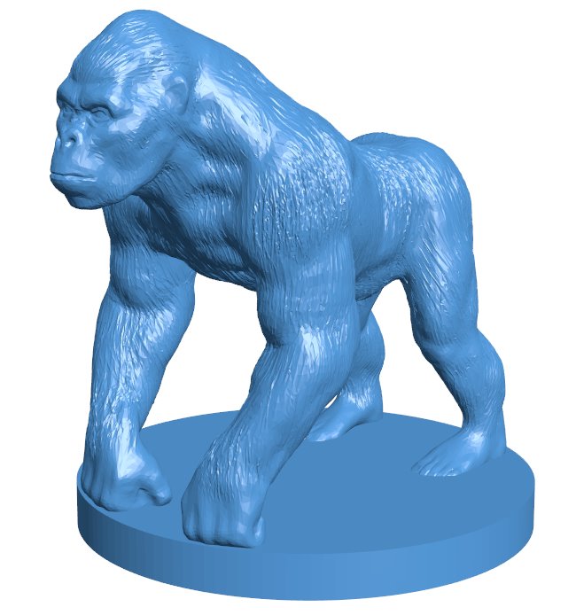 King Kong B010820 3d model file for 3d printer