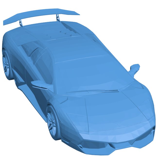 Lamborghini Murcielago LP670 car B010864 3d model file for 3d printer