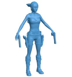 Lara Croft B010735 3d model file for 3d printer