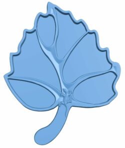 Leaf tray T0008917 download free stl files 3d model for CNC wood carving