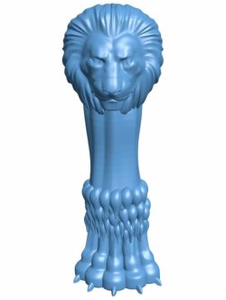 Lion bed leg T0008561 download free stl files 3d model for CNC wood carving