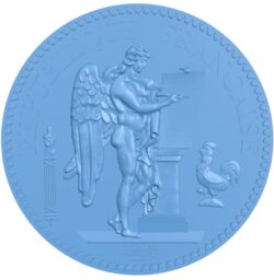 Medal T0008755 download free stl files 3d model for CNC wood carving