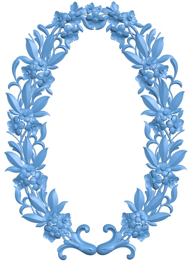 Mirror frame pattern T0008490 download free stl files 3d model for CNC wood carving