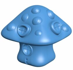 Mushroom house B010793 3d model file for 3d printer
