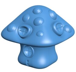 Mushroom house B010793 3d model file for 3d printer