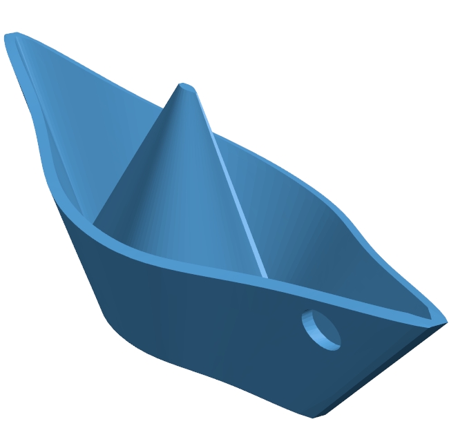 Paper boat B010764 3d model file for 3d printer