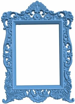 Picture frame or mirror T0008898 download free stl files 3d model for CNC wood carving