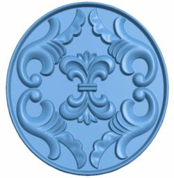 Round pattern T0008405 download free stl files 3d model for CNC wood carving
