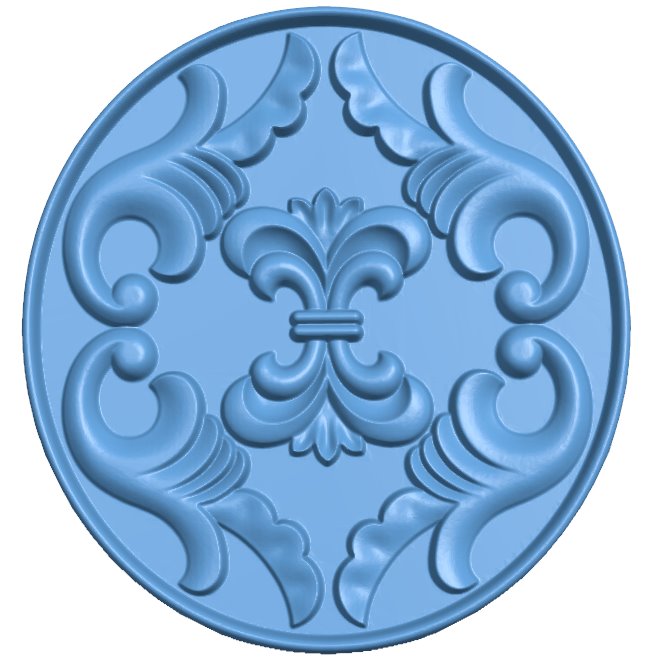 Round pattern T0008405 download free stl files 3d model for CNC wood carving